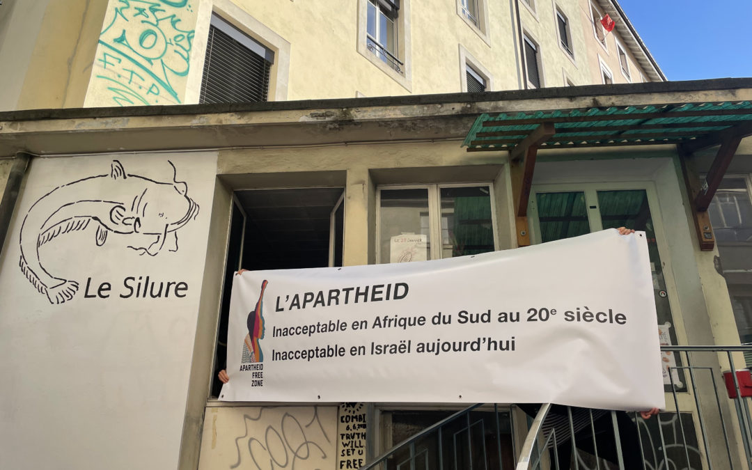 Intervention du Silure à la conférence de presse de la campagne Apartheid Free Zones du 15 mars 2021